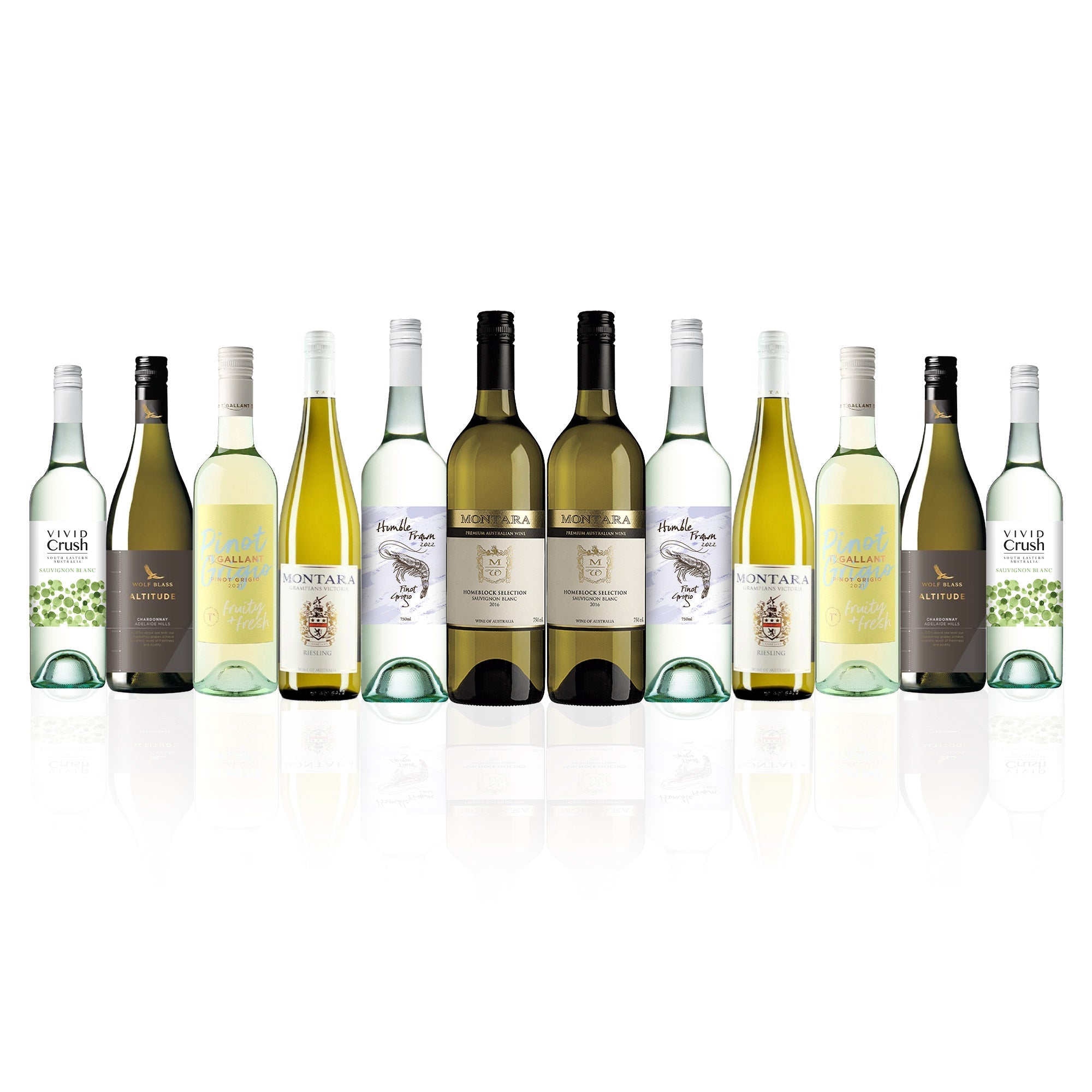 Premium Mixed Aussie White Wine Dozen 8.0 (12 bottles) | Your Home of ...